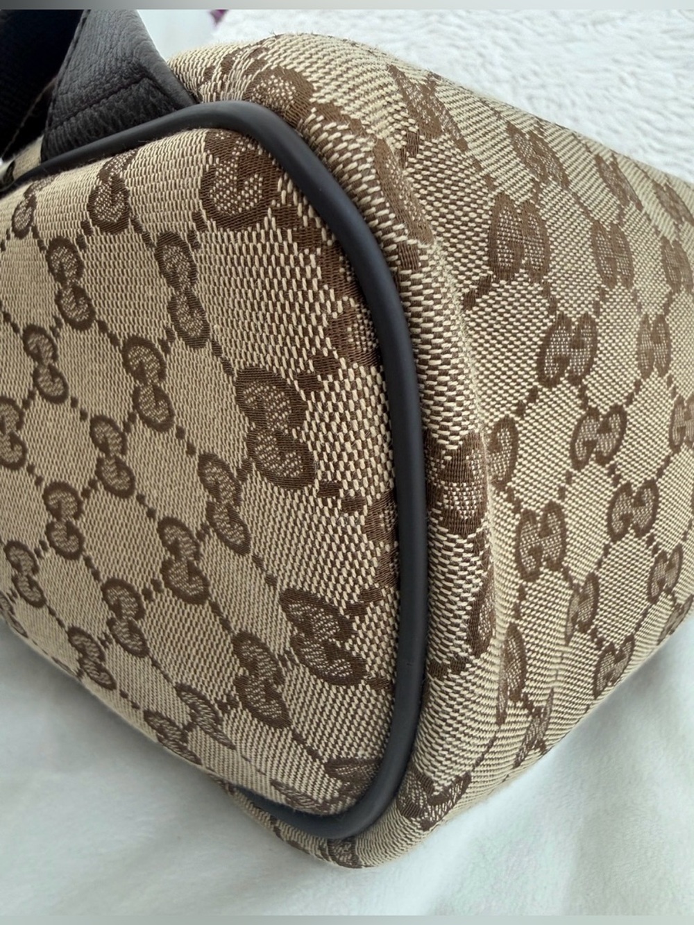 Gucci GG Canvas Backpack Beige Supreme Large 449906 Unused Full Boutique Set - Picture 11 of 17